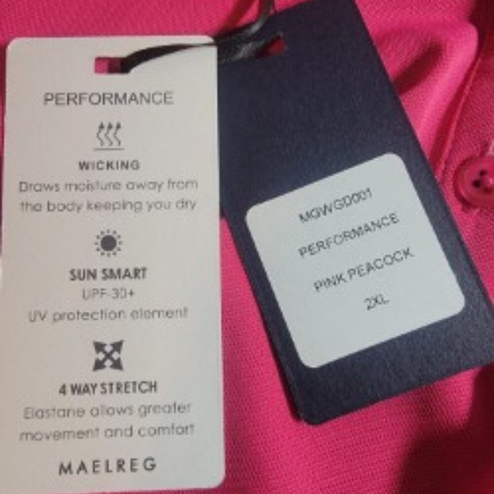 NWT Maelreg 2XL Sleeveless Polo Dress UPF 30 Moisture Wicking 4 Way Stretch Golf - Picture 4 of 7